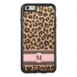 Leopard Print Monogram OtterBox iPhone 6 Plus Case