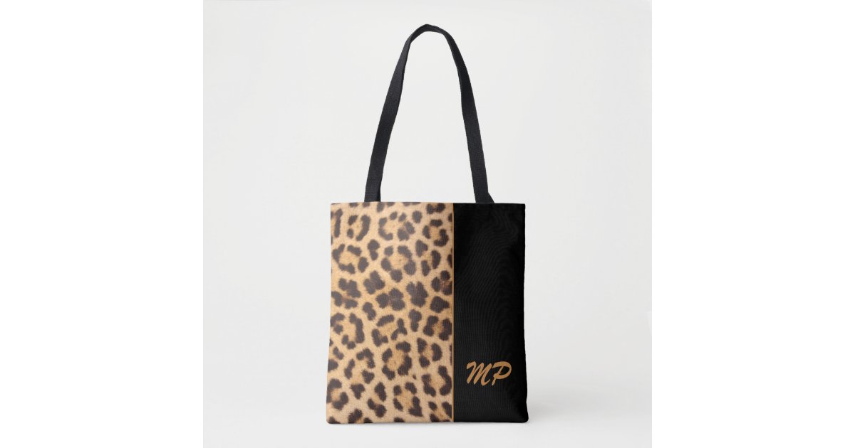 Monogrammed Animal Print Ultimate Tote Personalized Leopard 