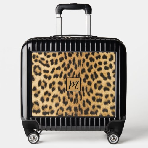 Leopard Print Monogrammed Luggage