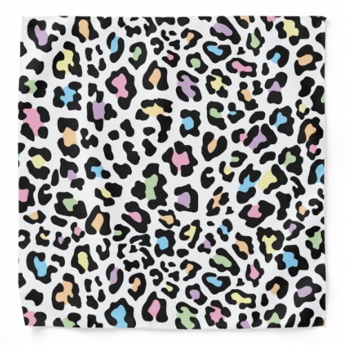 Leopard Print Multi Colors Bandana