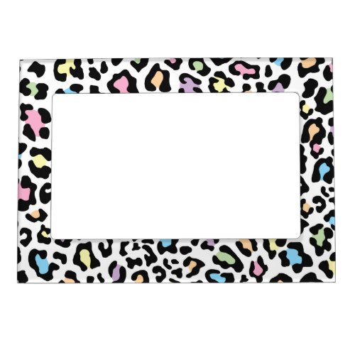 Leopard Print Multi Colors Magnetic Photo Frame