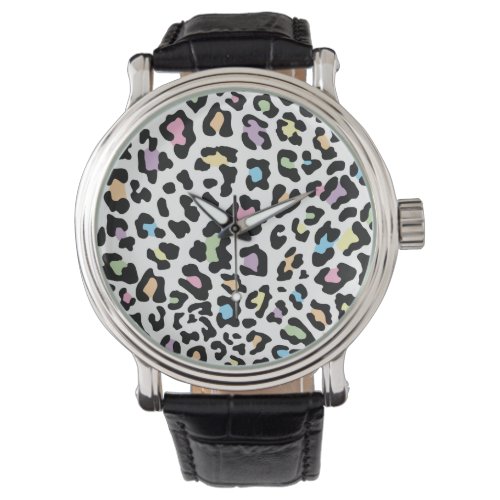Leopard Print Multi Colors Watch