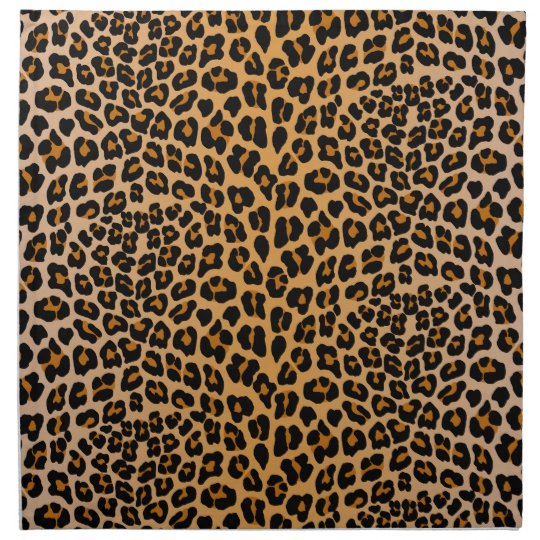 Leopard print napkin | Zazzle.com