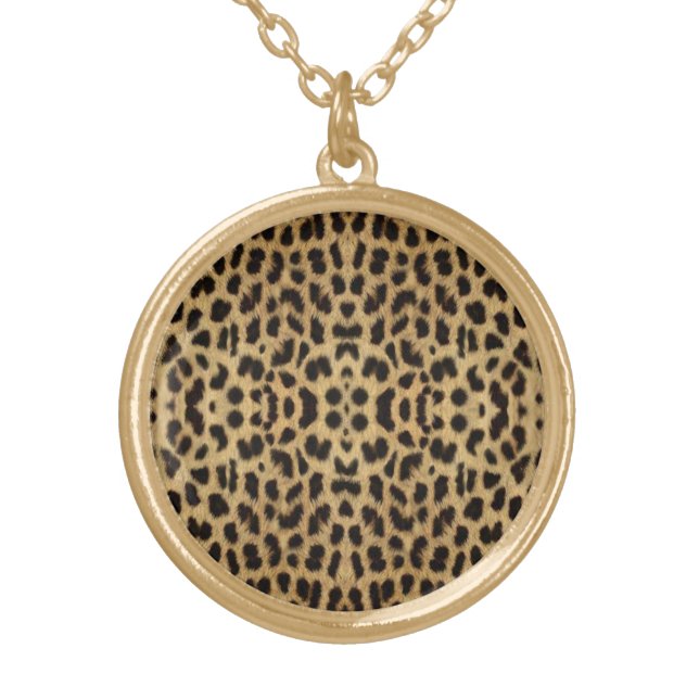 Leopard print Necklace (Front)