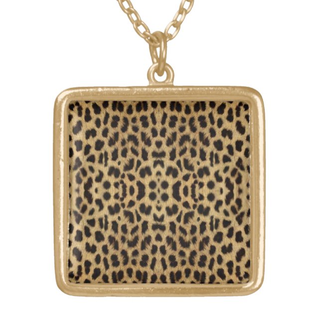 Leopard Print Necklace (Front)