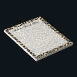 Leopard Print Notepad<br><div class="desc">5.5” x 6” notepad with an image of leopard print and a white transparent writing space. Optional text. See matching 8.5” x 11” photo spiral notebook. See the entire This & That Notebook collection in the OFFICE section.</div>