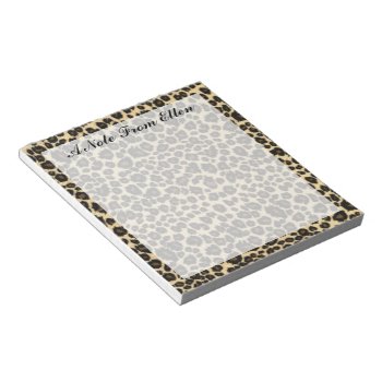 Leopard Print Notepad by efhenneke at Zazzle