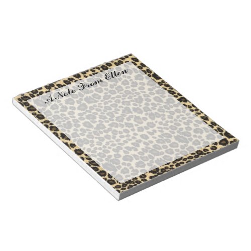 Leopard Print Notepad