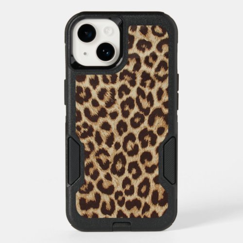 Leopard Print OtterBox Commuter iPhone 14 Case