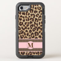 Leopard Print OtterBox Defender iPhone 7 Case