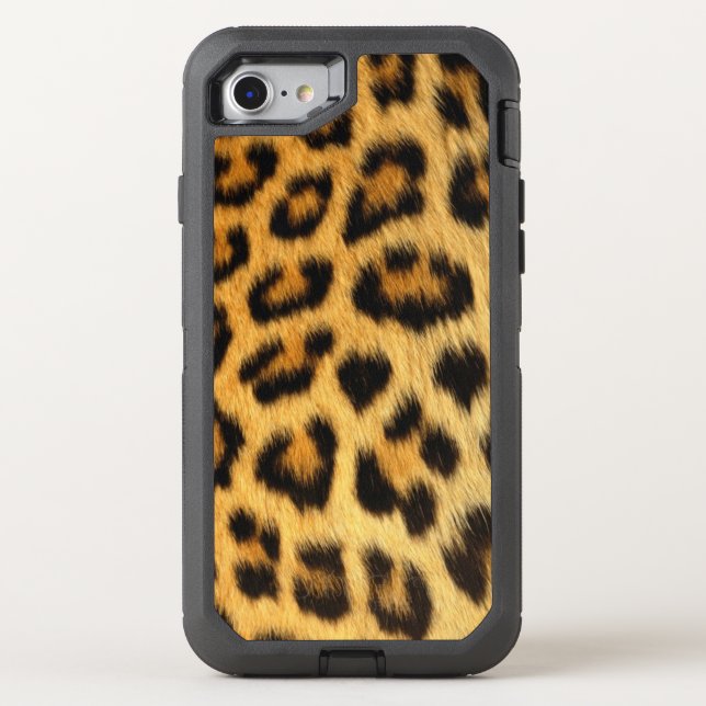 Leopard Print Otterbox iPhone Case (Back)