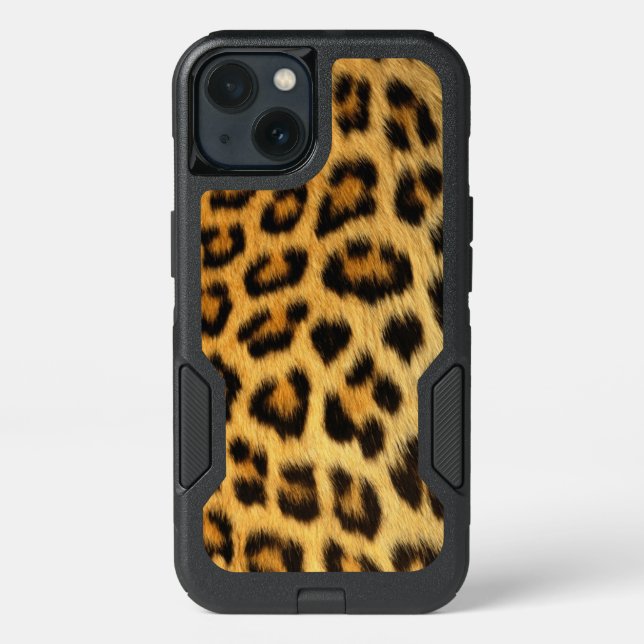 Leopard Print Otterbox iPhone Case (Back)