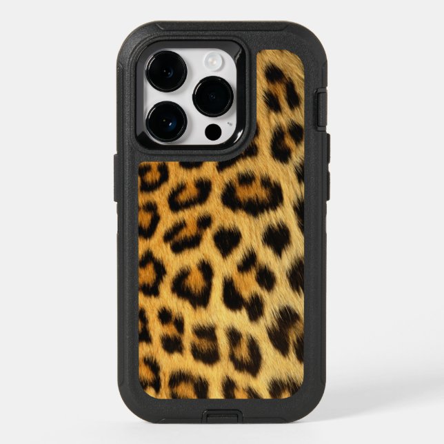 Leopard Print Otterbox iPhone Case (Back)