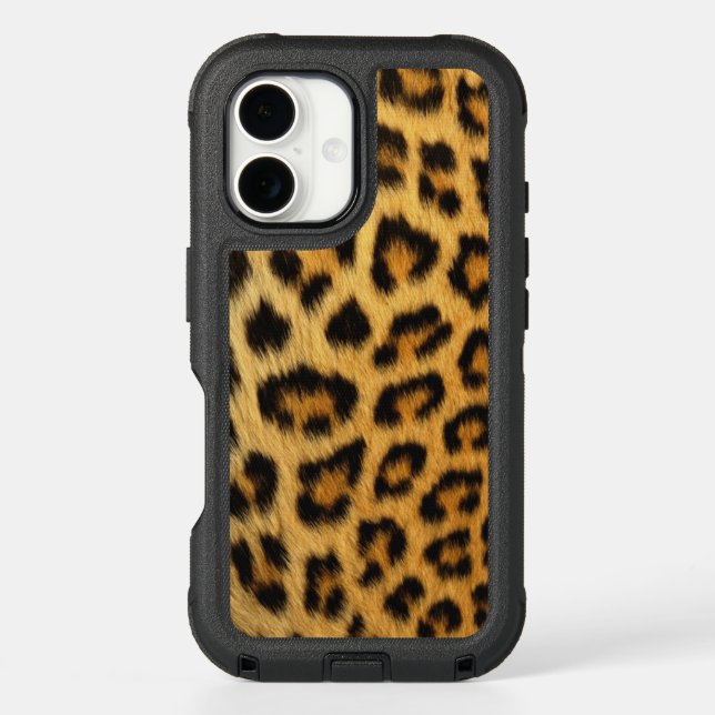 Leopard Print Otterbox iPhone Case (Back)