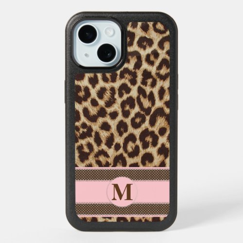 Leopard Print OtterBox Symmetry iPhone 15 Case