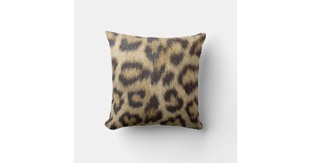 Leopard Print Outdoor Pillow Zazzle