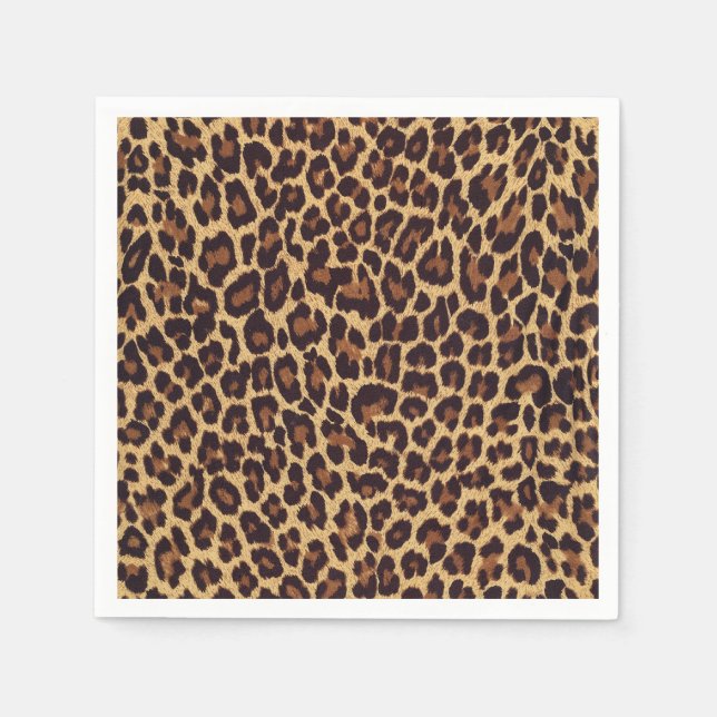 Leopard Print Paper Napkins (Front)