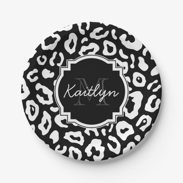 Leopard Print Paper Plates (Front)