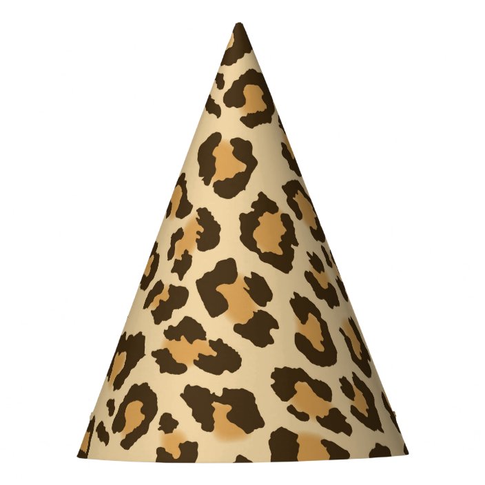 Leopard party hats Clearance