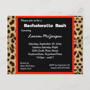 Leopard Print Party Invitation