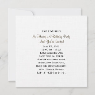 Leopard Print Party Invitations