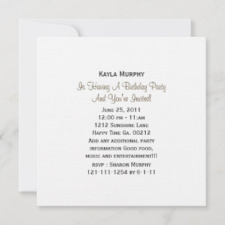 Leopard Print Party Invitations