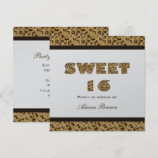 Leopard Print Party Invitations