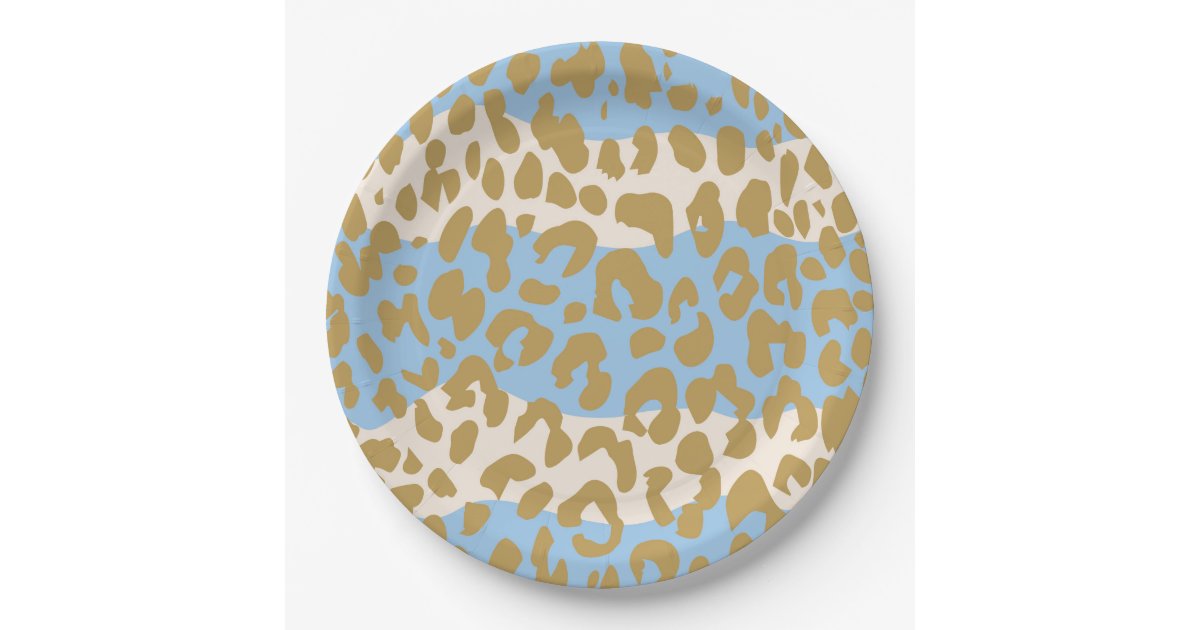 leopard-print-party-plates-blue-zazzle