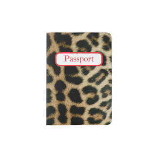 Leopard Print Passport Holder