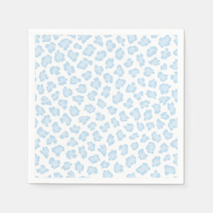 Leopard Print Pastel Blue Sweet Boy Animal Lover Napkins