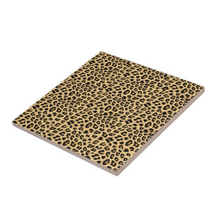 Leopard Print Pattern Ceramic Tile