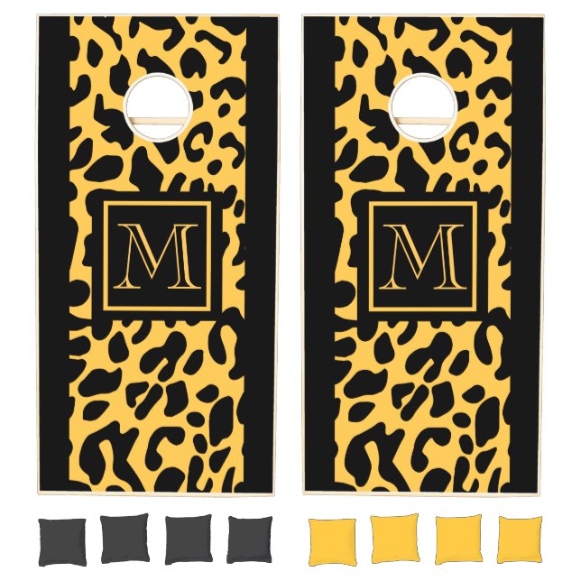 Leopard Print Pattern Cornhole Set (Set)