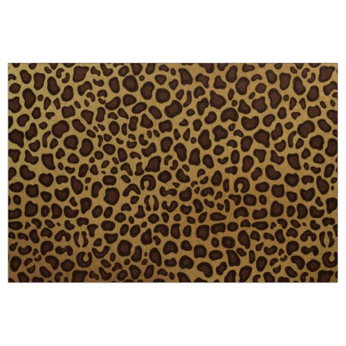 Leopard print pattern fabric