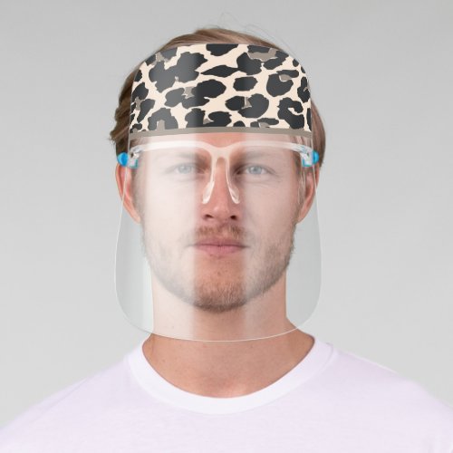 Leopard Print Pattern Face Shield