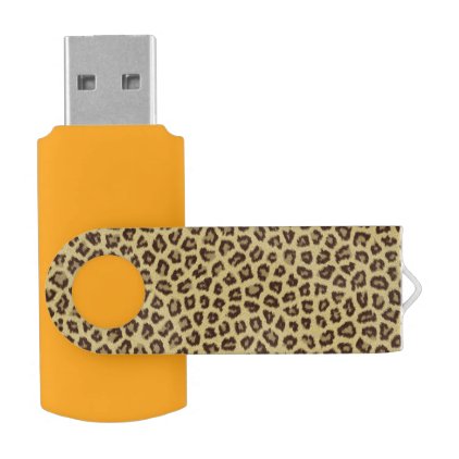 Leopard print pattern flash drive