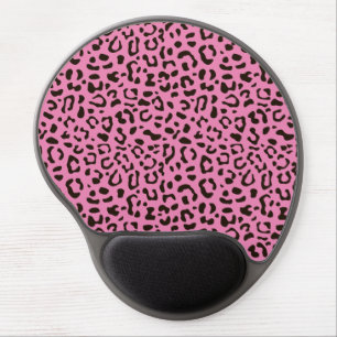 Leopard print pattern gel mouse pad