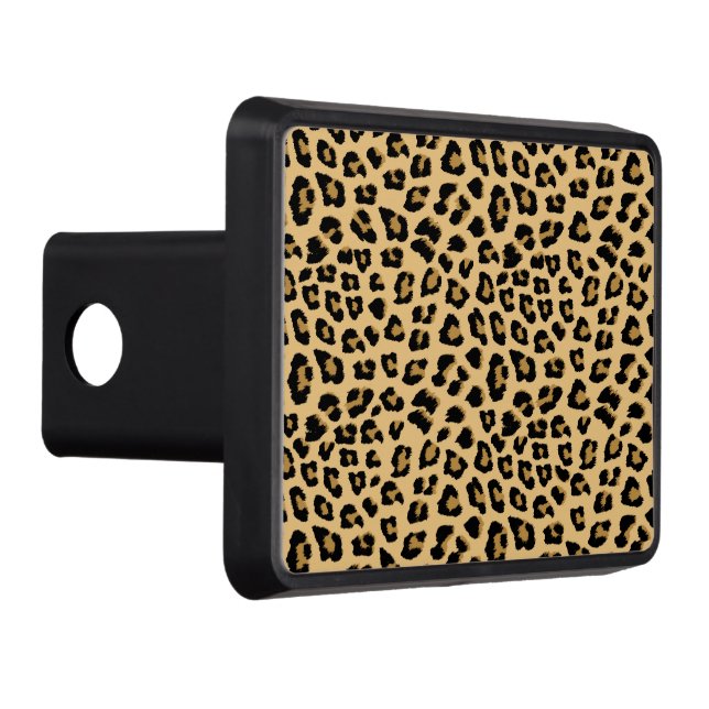 Leopard Print Pattern Hitch Cover (Right)