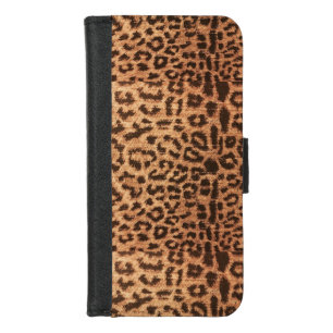 leopard print pattern iPhone 8/7 wallet case