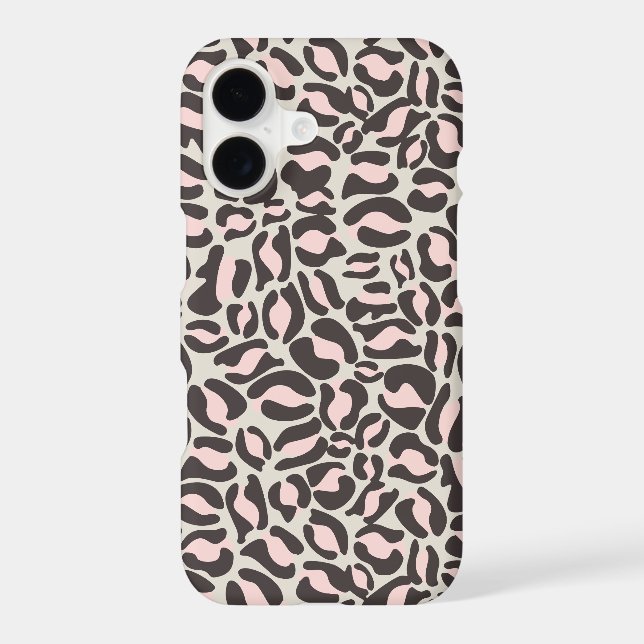 Leopard Print Pattern Jungle Pink Iphone Case (Back)