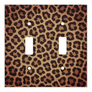 Leopard Print Pattern Light Switch Cover