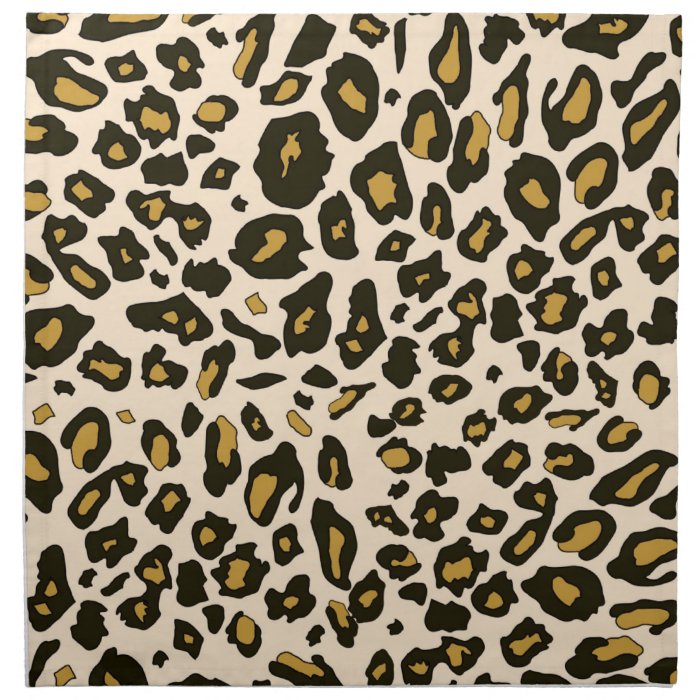 Leopard print pattern napkin