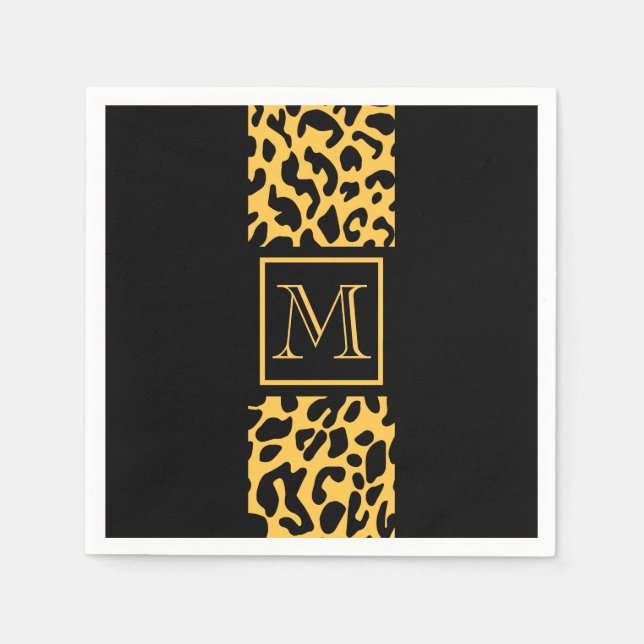 Leopard Print Pattern Napkins (Front)