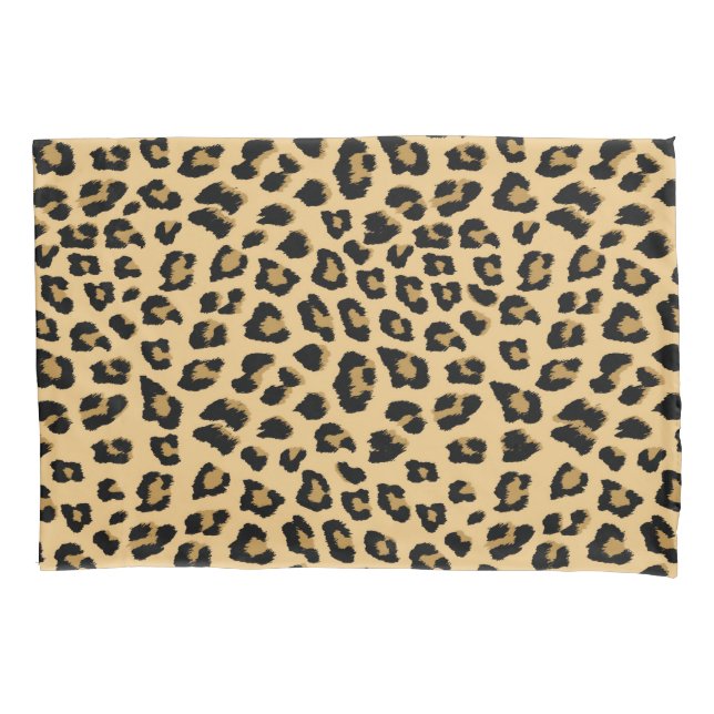 Leopard Print Pattern Pillow Case (Front)