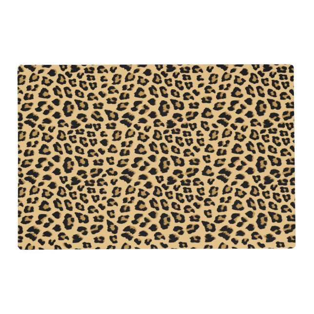 Leopard Print Pattern Placemat (Front)