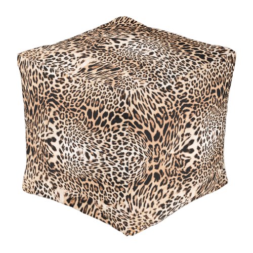 Leopard Print Pattern  Pouf