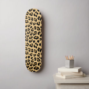 Leopard Print Pattern Skateboard