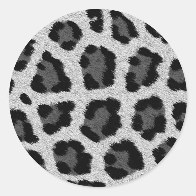 Leopard Print Pattern Sticker (Front)