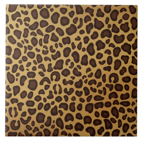 Leopard print pattern tile