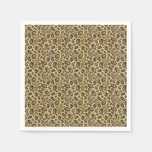 Leopard Print Pattern – Wild Animal Skin Design Napkins