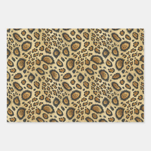 Leopard Print Pattern – Wild Animal Skin Design Wrapping Paper Sheets